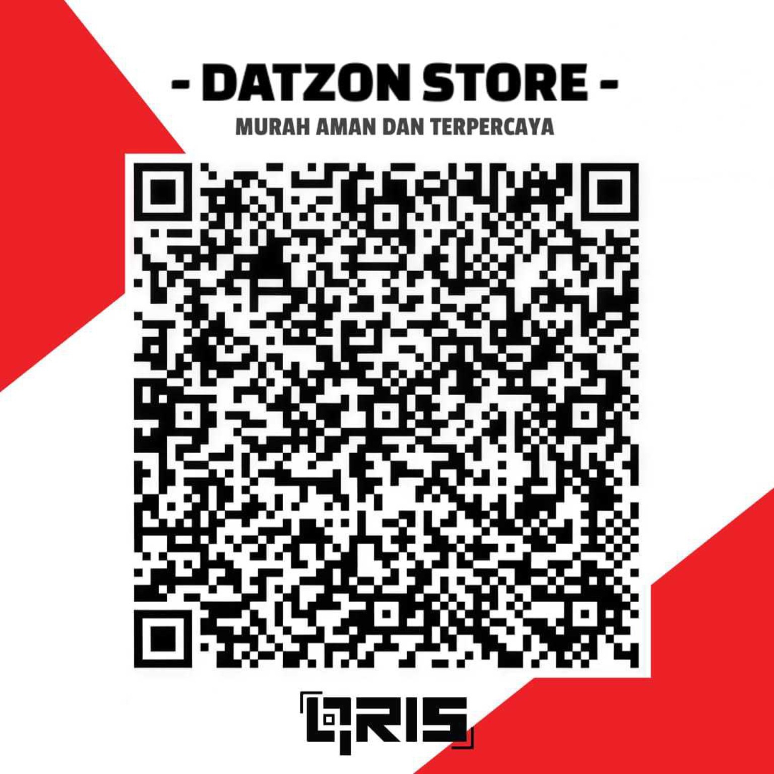 QRIS DATZON Store untuk bantu admin beli beras